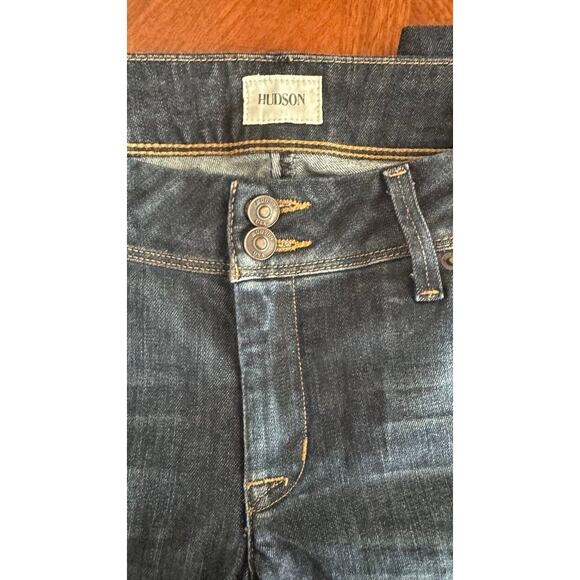 Hudson Collin Flap Skinny Jeans Women’s Size 30 Dark Wash Denim - Picture 2 of 16
